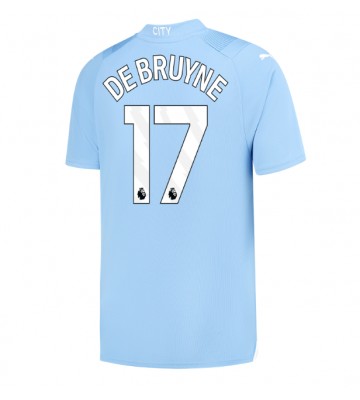 Manchester City Kevin De Bruyne #17 Replika Hjemmebanetrøje 2023-24 Kortærmet